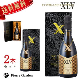 XLV シャンパン ブジー グランクリュ ミレジメ2015 2本セット ブリュット ザビエ ルイ ヴィトン XAVIER LOUIS VUITTON ギフト かわいい 高級シャンパン お酒 プレゼント 贈り物 母の日 父の日 PierreGarden