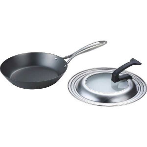 【送料無料】窒化加工 鉄フライパン(24cm)フタ付/プレゼント お祝い 誕生日祝い 敬老の日 母の日 父の日 自家消費にも キッチン用品・食器・調理器具 鍋・フライパン フライパン