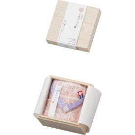 今治謹製 千歳はんかちタオルハンカチ（木箱入）(ピンク) ギフトタオルセット/出産内祝い 内祝い お返し 快気祝い 新築内祝い 引き出物 法事 香典返し