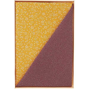 二巾一越織両面柄ふろしき(紫/金茶/サメ小紋/小桜)<90−7> ふくさ 袱紗 ギフトセット/出産内祝い 内祝い お返し 快気祝い 新築内祝い 引き出物 法事 香典返し