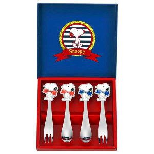 |スヌーピー スプーン&フォーク4pc|【szt】<SN-138> ブライダルギフト/ブライダル 結婚 引き出物 内祝い 出産内祝いにも