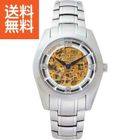 【送料無料】|ゴールドファイル　スケルトンメンズ腕時計|G51007SS