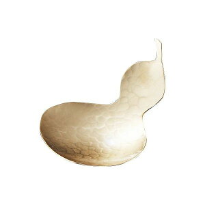 【送料無料】|伝統工芸 槌起 金属加工おつまみ入れ瓢箪(金)|〈Cu-T-1〉茶器 記念品 お祝い 御礼 叙勲祝い 叙勲記念 高額記念品【szt】 銅器 皿・プレート 石高和弘