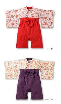 Flowergarden小花総柄和風袴ロンパース