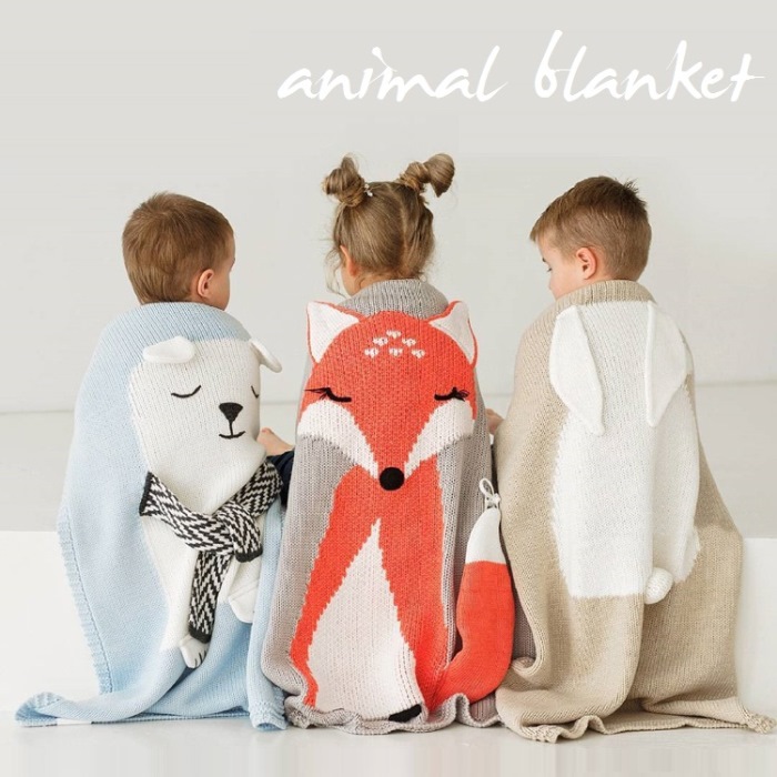 楽天市場】□アニマルブランケット(animal blanket)□うさぎ 毛布/お 