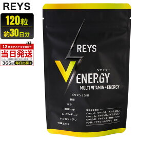 REYS レイズ Vエナジー マルチビタミン タブレット 30回分 栄養機能食品 日本製 サプリメント V ENERGY 亜鉛 マカ 高麗人参 アルギニン トンカットアリ 牡蠣エキス ビタミン13種配合 国産 ブイエナジー サプリ