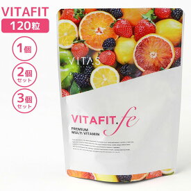 バイタス ビタフィット VITAS VITAFIT 120粒 マルチビタミン 鉄 サプリ サプリメント 葉酸 乳酸菌 ビオチン αリポ酸 Lカルチニン チェスト ベリーエキス サプリ ビタミン剤 GMP認定 栄養機能食品 ヴィタフィット ヴィタフィット ダイエット 健康 肌荒れ 美容 日本製