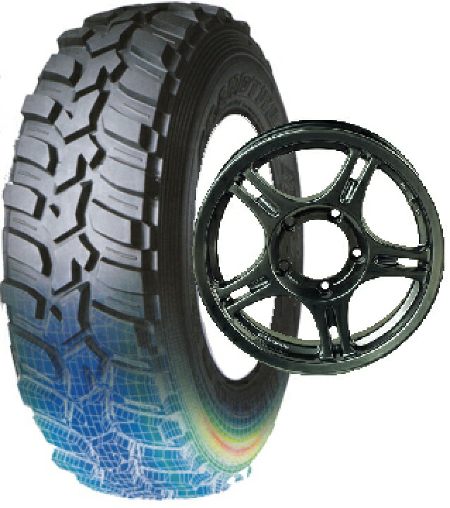 楽天市場】スズキジムニーJB23W他用アルミホイール＆タイヤSETSSJ 