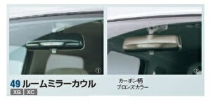 【suzukiスズキジムニーパーツ】【ジムニーJB23W純正アクセサリー】ルームミラーカウル SUZUKISPORTSスズキスポーツ99000-99036-G2H カーボン柄