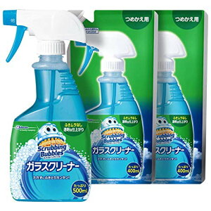 �X�N���r���O�o�u�� (Scrubbing Bubbles) �K���X�p��� �K���X�N���[�i�[ �t�̃^�C�v �{�� 500ml + �l�ߑւ��p ��������