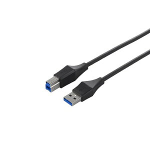 �o�b�t�@���[ BUFFALO ���j�o�[�T���R�l�N�^�[ USB3.0 A to B �X�����P�[�u�� �u���b�N 1m BSUABSU310B ��������