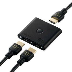 �G���R�� HDMI �ؑ֊� 8K 60Hz 2����1�o�� �o���� ���^ (12mm) PS5�E4 / Nintendo Switch/F ��������