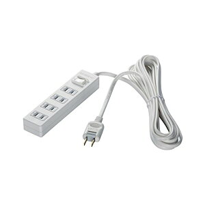 �o�b�t�@���[ BUFFALO 2�s���d���^�b�v 4�� �W��SW ���T�[�W 2m �z���C�g BSTAPPS2420WH ��������