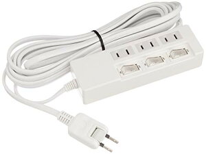 �o�b�t�@���[ BUFFALO 2�s���d���^�b�v 3�� �ʃX�C�b�` 5m �z���C�g BSTAPSW2350WH ��������