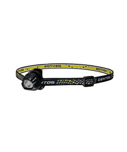 GENTOS(�W�F���g�X) LED �w�b�h���C�g ���^ �y��32g �d�r��(CR2032) 20���[���� HC-24BK �o�R �ނ� �u ��������