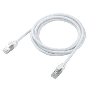 GR LANP[u CAT8 2m 40Gbps ܐ܂h~ bVP[u zCg ECLD-OCM/WH20 