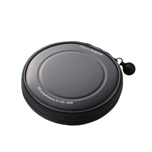 エレコム DVD CDケース セミハード ファスナー付 12枚収納 ブラック CCD-H12BK 送料無料