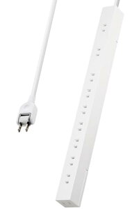 エレコム 電源タップ 10個口 5m 雷ガード ほこりシャッター 【 マグネット 回転脚パーツ 吊り穴 】 スイングプラグ ブラック E 送料無料