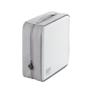 エレコム CD/DVDケース/セミハード/ファスナー付/320枚入/ホワイト 送料無料