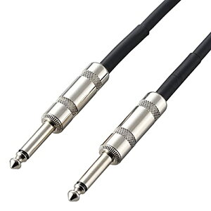 エレコム シールド 5m 楽器用ケーブル 【ギター/ベース/電子楽器 等】 φ6.3 ブラック DH-SH50BK 送料無料