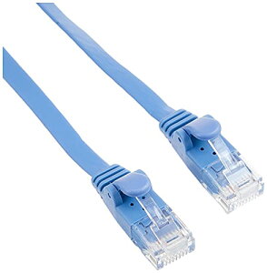 �G���R�� LAN�P�[�u�� CAT6 5m �ܐ܂�h�~�R�l�N�^ �X�[�p�[�t���b�g �u���[ LD-GF2/BU5 ��������