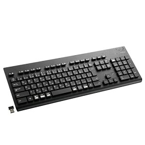 エレコム 洗える ワイヤレスキーボード 防水 IPX5対応 メンブレン フルサイズ テンキー付 抗菌 ブラック TK-WS02DMKBK 送料無料