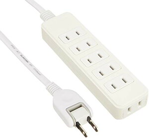 エレコム 電源タップ 配線しやすい180°スイングプラグ 6個口 3m ホワイト T-S02-2630WH 送料無料