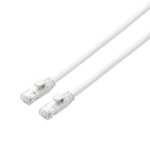 �G���R�� LAN�P�[�u�� CAT6A 10m �ܐ܂�h�~�R�l�N�^ �X�^���_�[�h �z���C�g LD-GPA/WH10 ��������