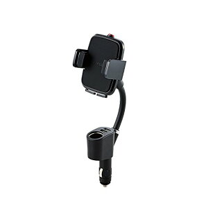 �G���R�� �ԍڃz���_�[ �X�}�z�X�^���h �V�K�[�\�P�b�g�^�C�v ��4.5cm~9cm�܂őΉ� USB�|�[�g×2�t 4.8A �u���b�N P ��������