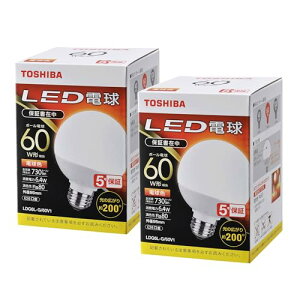 ����(TOSHIBA) LED�d�� 60W���� �L�z�� �d���F E26���� 2P �����Ή� LDG6L-G/60V1E2P ��������