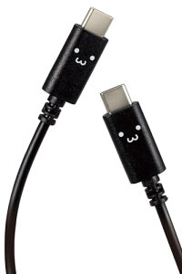 �G���R�� USB-C & USB-C �P�[�u�� 60W 20V 3A 2m USB PD�Ή� ���낿���(�u���b�N×�z���C�g) �yiPh ��������