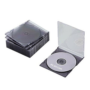 �G���R�� DVD CD�P�[�X �v���P�[�X �X���� 1�����[ 10���p�b�N �N���A�u���b�N CCD-JSCS10CBK ��������