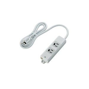 エレコム 電源タップ 抜け止め コンセント 2個口 3Pプラグ マグネット付き 1m グレー T-WRM3210LG/RS 送料無料