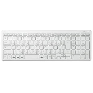 �G���R�� USB-A �L�[�{�[�h ���C�����X (���V�[�o�[�t��) �p���^�O���t �R���p�N�g�L�[�{�[�h �z���C�g TK-FDP099TWH ��������