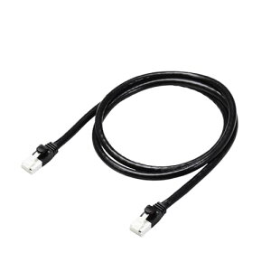 �G���R�� LAN�P�[�u�� CAT6A �ܐ܂�h�~ 1m �u���b�N ECLD-GPATBK10 ��������