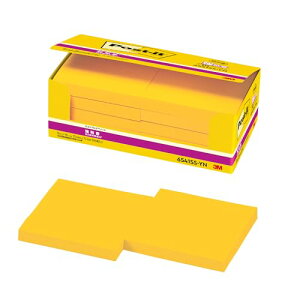 ポストイット 強粘着 付箋 ノート イエロー 75×75mm 90枚×10パッド 6541SS-Y 送料無料