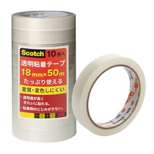 3M X[G XRb` Zne[vϐFɂ e[v 努 10 18mm×50m 500-3-18-10P 