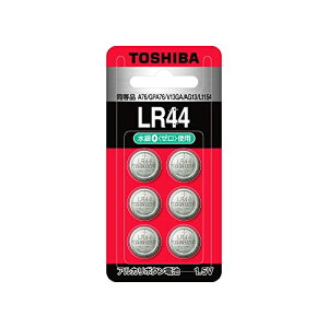 ����(TOSHIBA) �A���J���{�^���d�r LR44 6�� (�����i A76 GPA76 V13GA AG13 L1154) �u���X�^�[ ��������