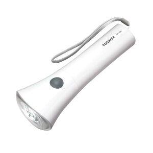 東芝(TOSHIBA) LED懐中電灯 防滴構造(JIS IPX2) 消し忘れ防止湾曲レンズ設計 ストラップ付き 単3形2本用 ECOパ 送料無料