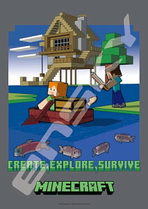 GXJC(ENSKY) MINECRAFT Gone Fishing 18.2×25.7cm }CNtg WO\[pY 208s 