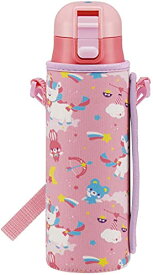 スケーター(Skater) 水筒 子供用 直飲み 470ml カバー付き リトルユニコーン 女の子 保冷専用 ステンレス 軽量タイプ w 送料無料