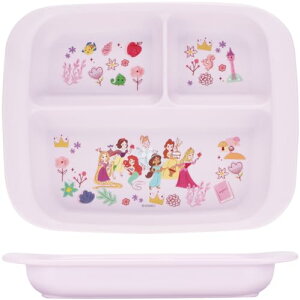 スケーター(Skater) ベビー食器 ランチプレート 子供用 抗菌 プラスチック製 470ml ディズニー プリンセス XP7AG-A 送料無料