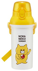 スケーター(Skater) 水筒 子供用 直飲み 480ml プラスチック ワンタッチ 食洗機対応 日本製 ノラネコぐんだん 男の子 女 送料無料
