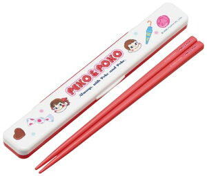 スケーター(Skater) 箸 箸箱 セット 18cm 日本製 抗菌 銀イオン Ag+ 大人用 ペコちゃん おかし ABC3AG-A 送料無料