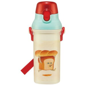スケーター(Skater) 水筒 子供用 直飲み 480ml プラスチック ワンタッチ 食洗機対応 日本製 パンどろぼう 男の子 女の子 送料無料