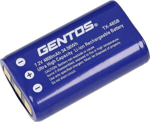 GENTOS(�W�F���g�X) LED �w�b�h���C�g TX�V���[�Y TX-D434R�p ��p�[�d�r TX-48SB ��������