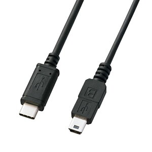 �T�����T�v���C USB2.0 TypeC - miniB �P�[�u�� 1m KU-CMB10 ��������