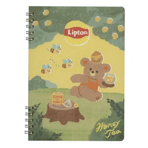 �Ð쎆�H �m�[�g �����O�m�[�g B6 BEAR's TEA STAND Lipton �n�j�[�e�B�[ XH27 ��������