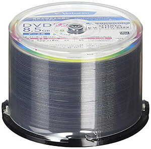 �o�[�x�C�^���W���p��(Verbatim Japan) 1��L�^�p DVD+R DL 8.5GB 50�� �z���C�g�v�����^�u�� �Ж�2�w ��������