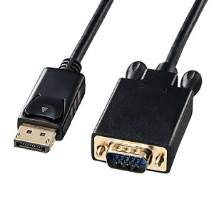 �T�����T�v���C(Sanwa Supply) DisplayPort-VGA�ϊ��P�[�u��(�u���b�N�E1m) KC-DPVA10 ��������